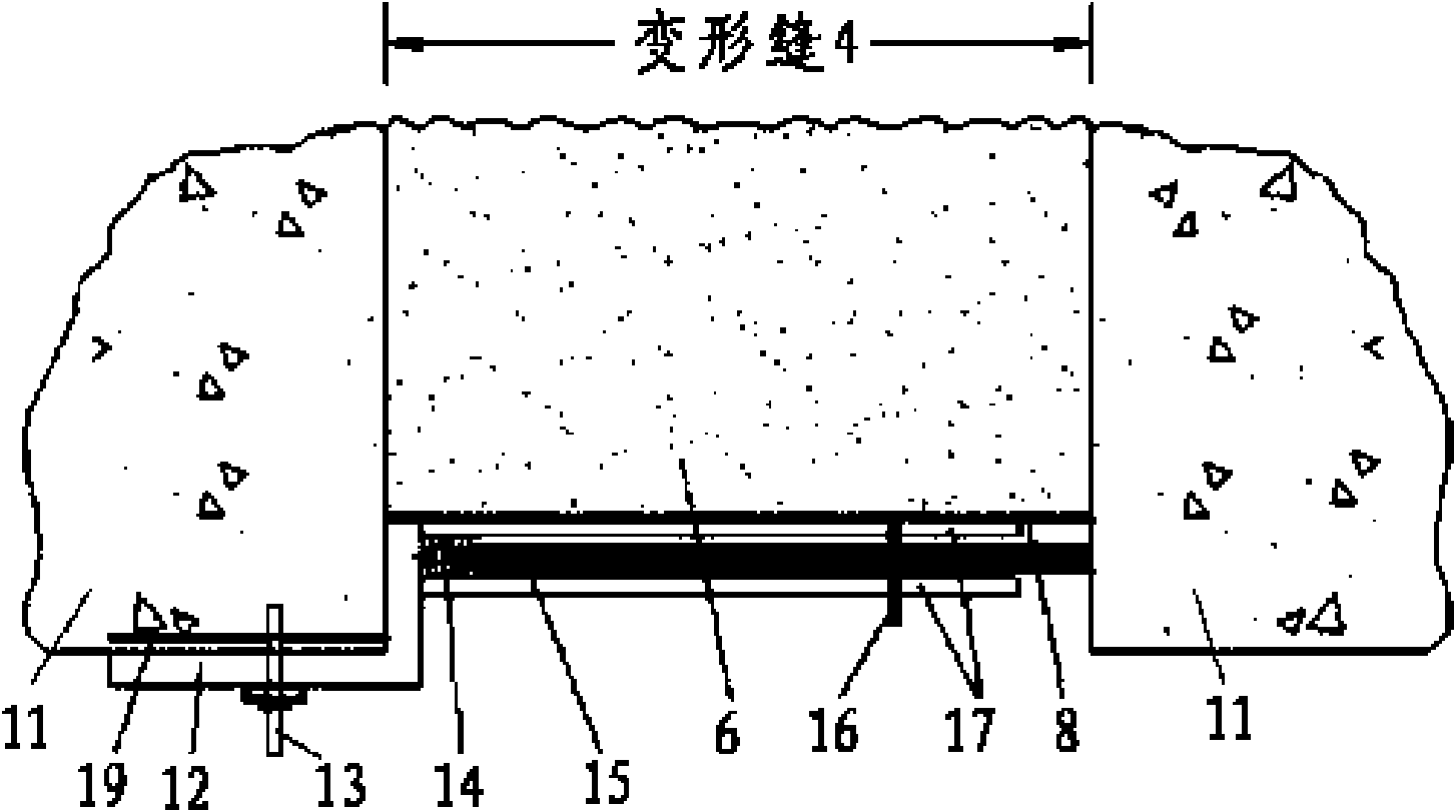 Anti-seepage structure of composite lining deformation joints of ground fissure stratum tunnel and construction method thereof