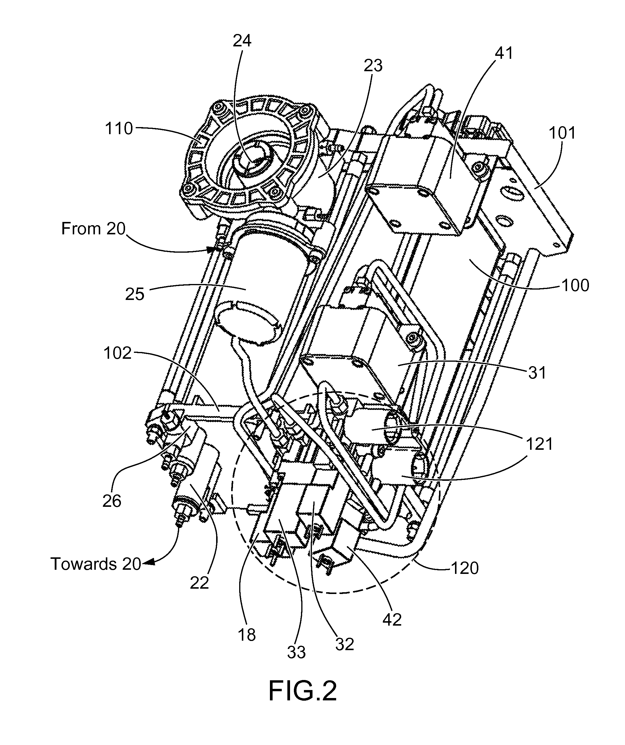 Measuring system in a fluid circuit of a continuous inkjet printer, related fluid circuit and block designed to implement said measuring system