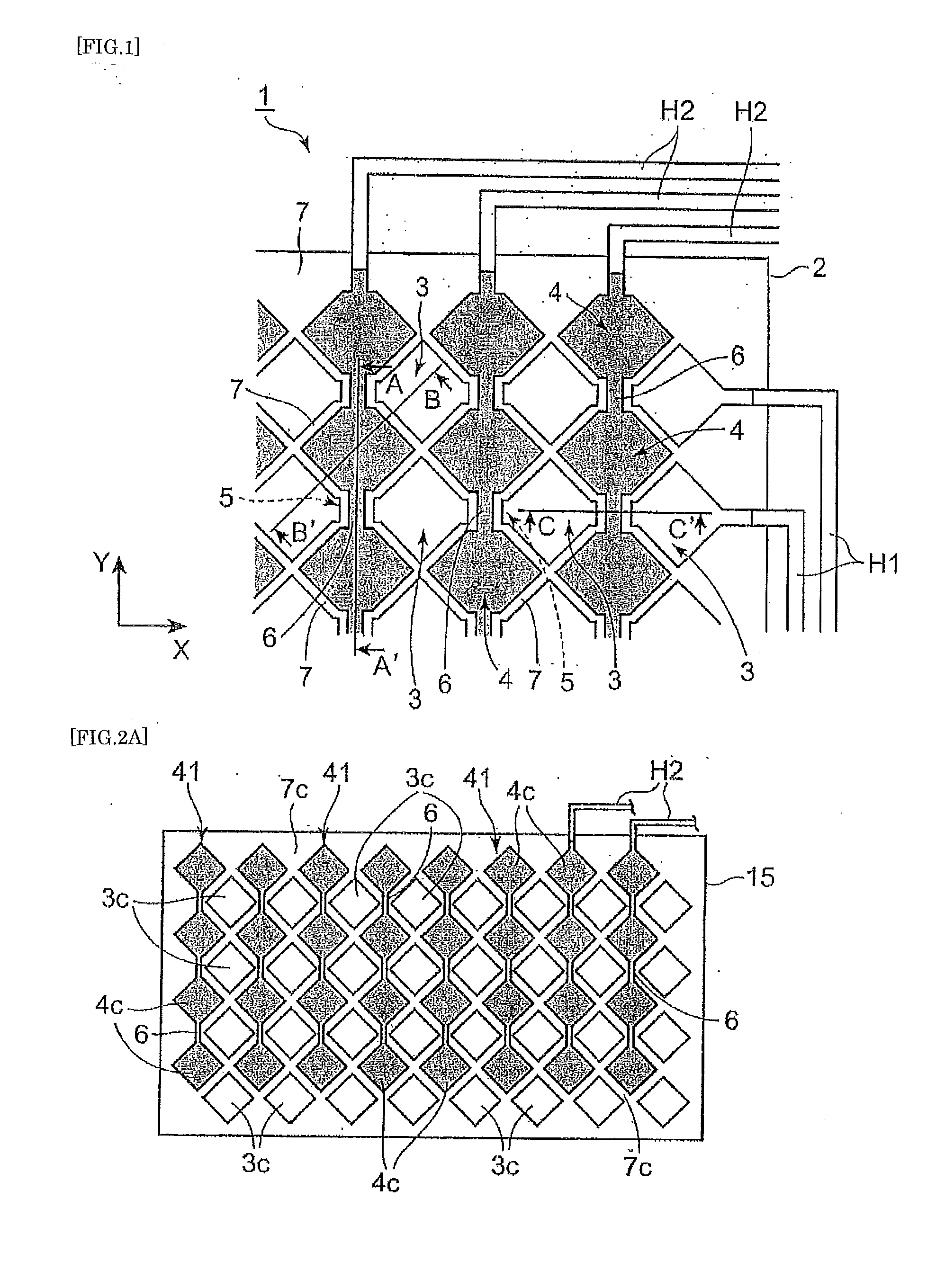 Capacitive touch sensor, manufacturing method therefor, and display device