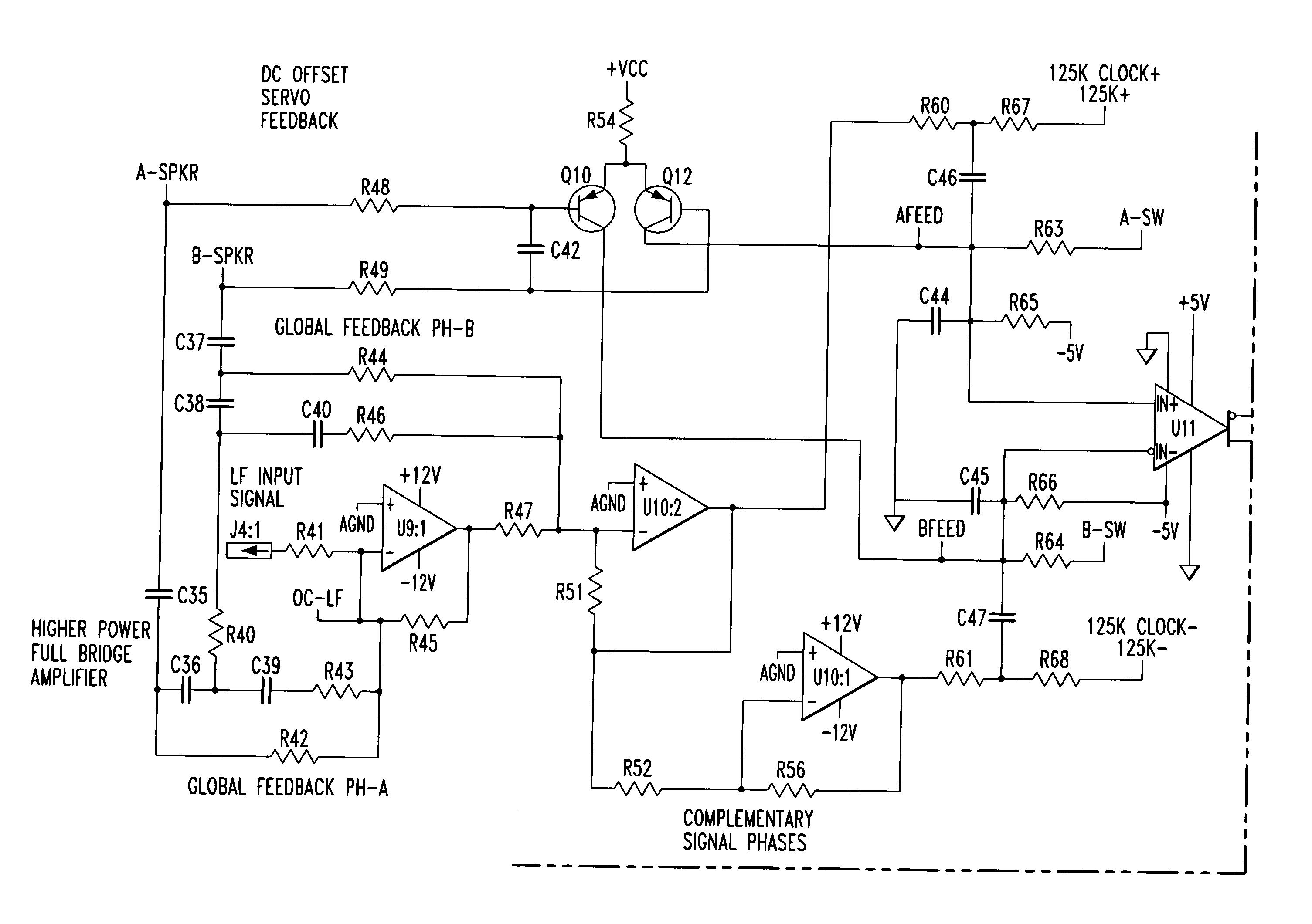 Multi-channel, multi-power class D amplifier with regulated power supply