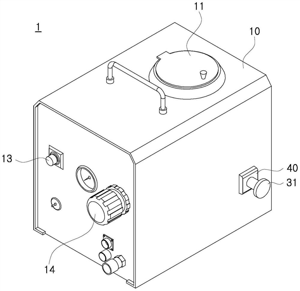 Dry ice particle adjusting device and dry cleaning machine capable of controlling dry ice particles