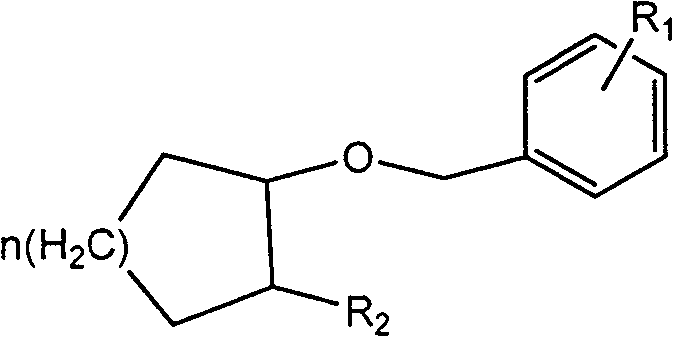 Preparation method of aliphatic cyclo benzylether
