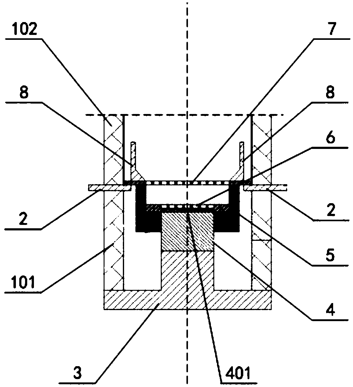 A double-grid controlled cold cathode electron gun and a preparation method thereof
