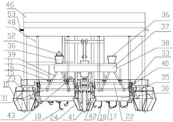 A combined seeder for rapeseed ridge cropping and direct seeding