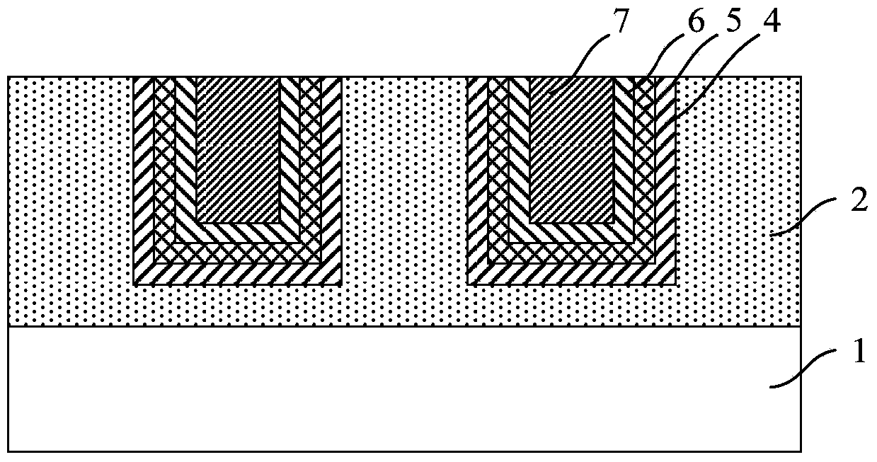 Grooved Schottky device structure and manufacturing method thereof