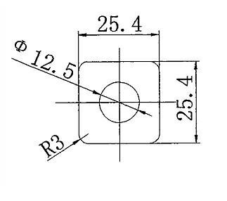 Method for processing copper tube having circular inside and quadrate outside