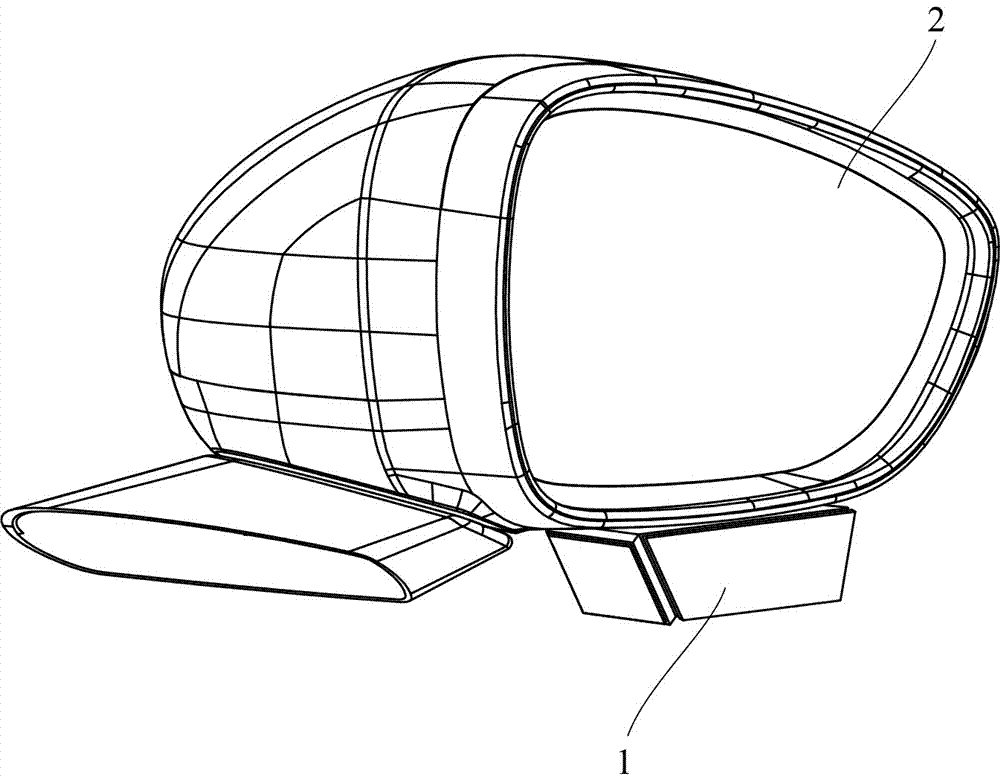 Car auxiliary reflective mirror capable of seeing front wheel and rear wheel simultaneously