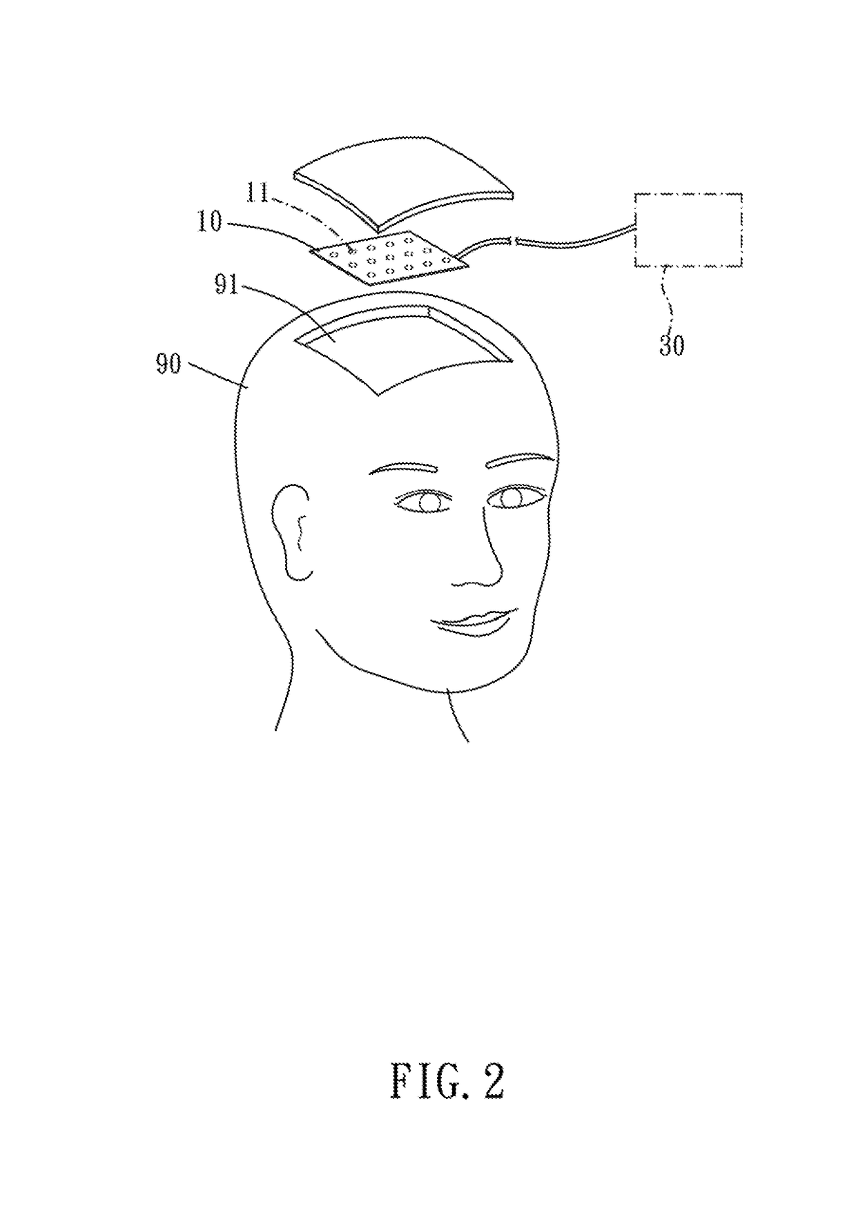 Personal brain structure displaying device having intracranial electrodes and its displaying method