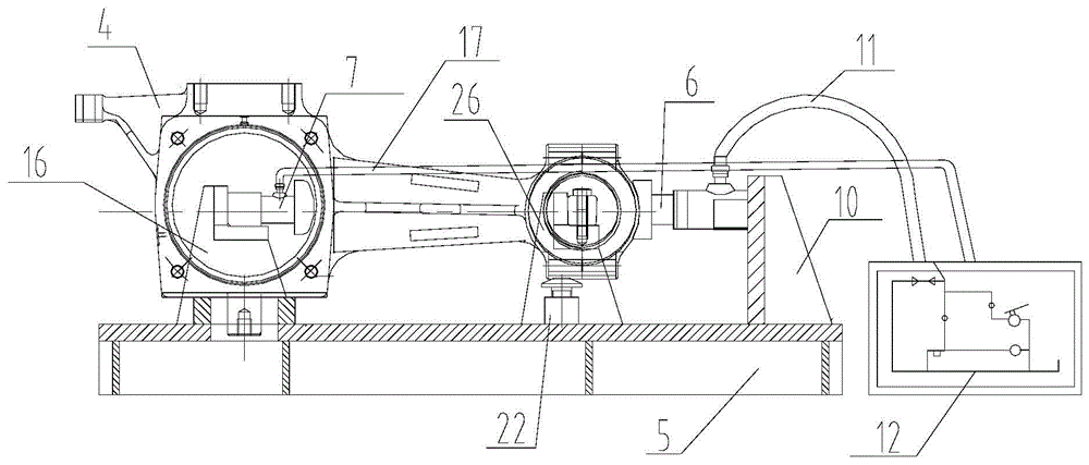 A rail vehicle pivoting arm type axle box positioning node assembly device