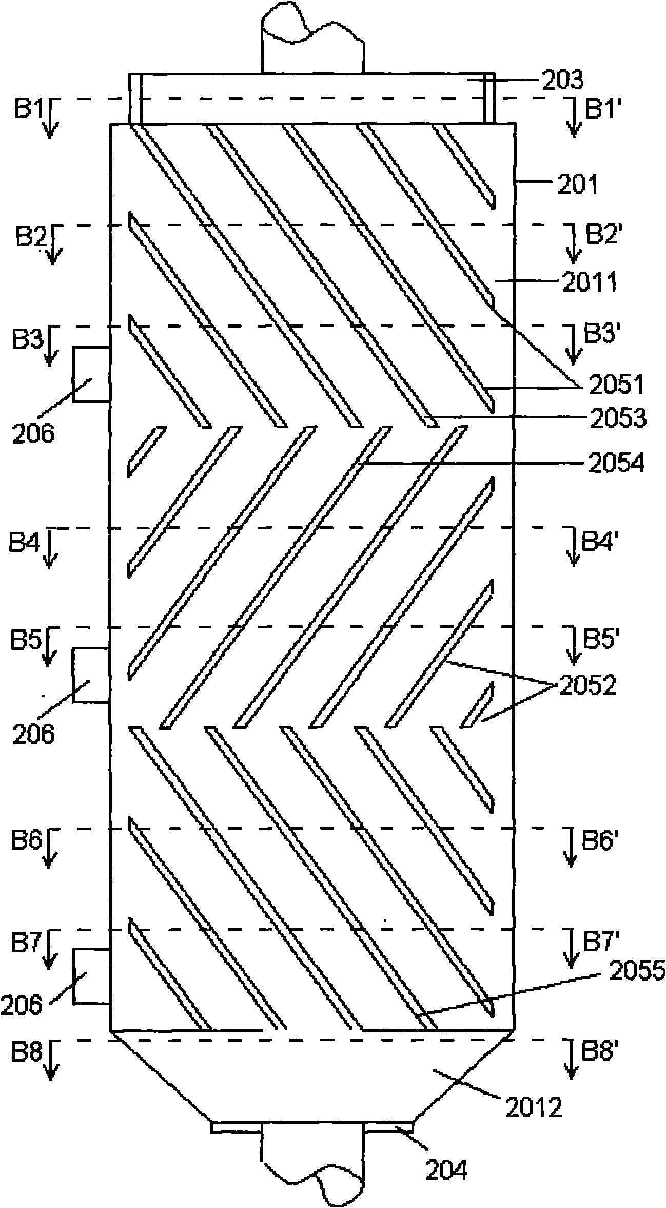 Drying tower with positive-negative shunt structures and drying method thereof