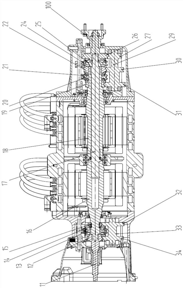 Dual-motor series-parallel hybrid power device and vehicle