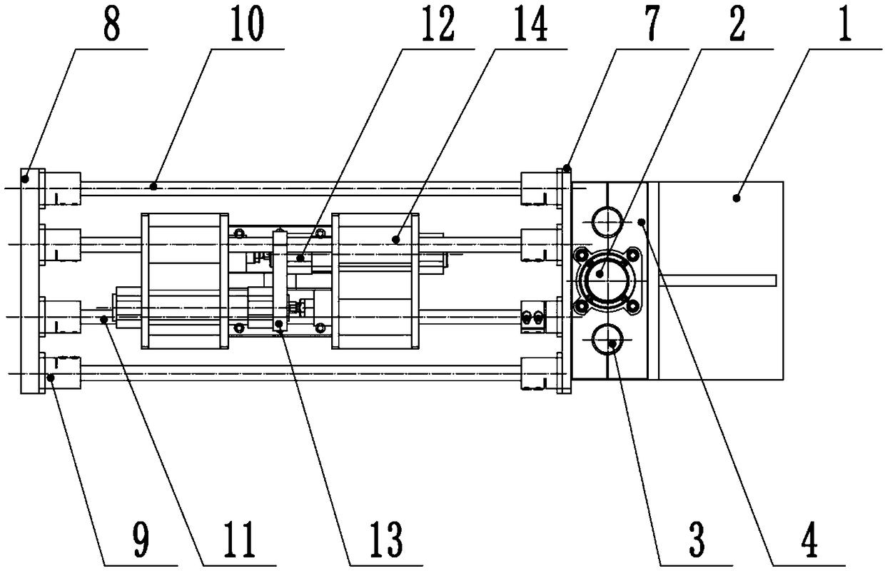 Batch nondestructive handling device for cylinders