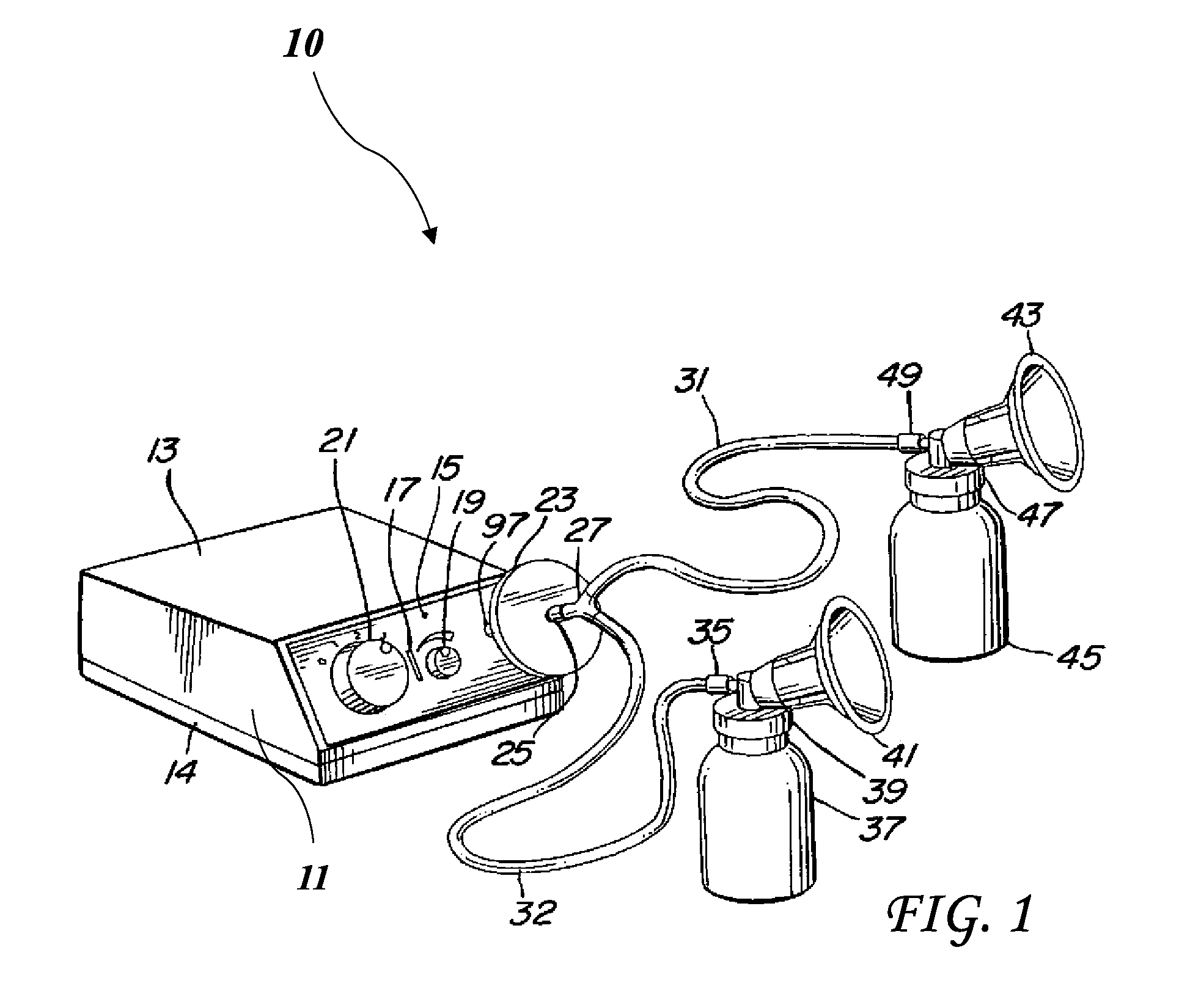 Electrical breast pump and flexible breast cup system