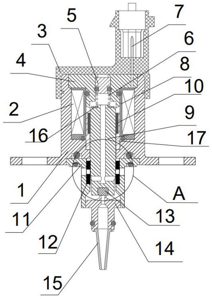 Hydrogen injection proportional solenoid valve