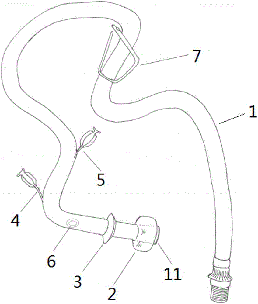 Indwelled anal tube and excrement collection device