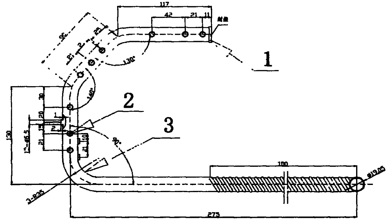 Production method of corrugated gas collecting pipeline member for air-conditioner