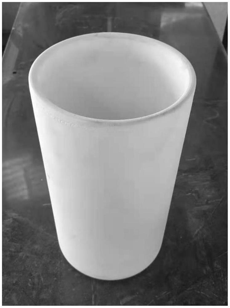 Ceramic crucible matched with intermediate frequency furnace and preparation method of ceramic crucible