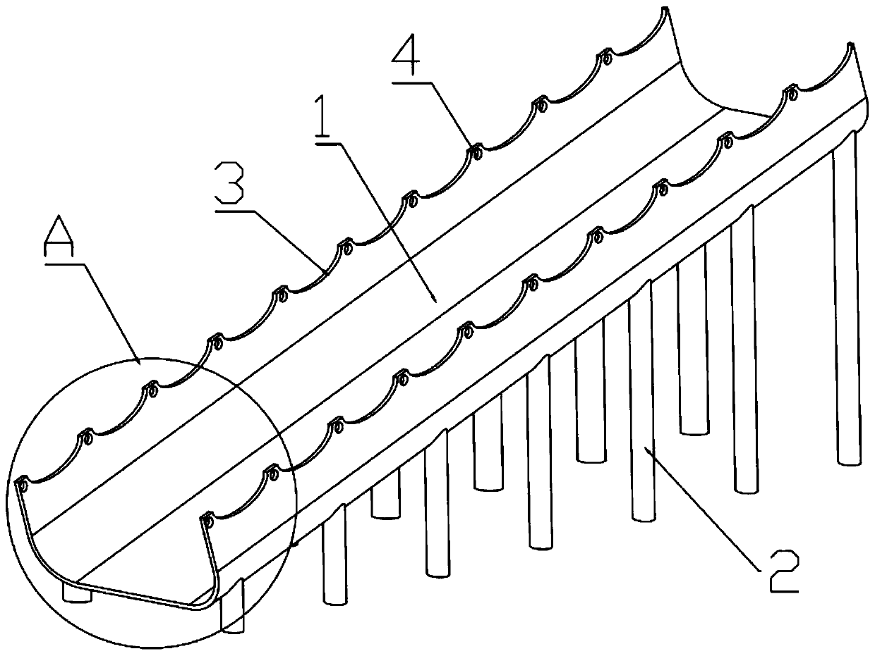 Coke conveying chute