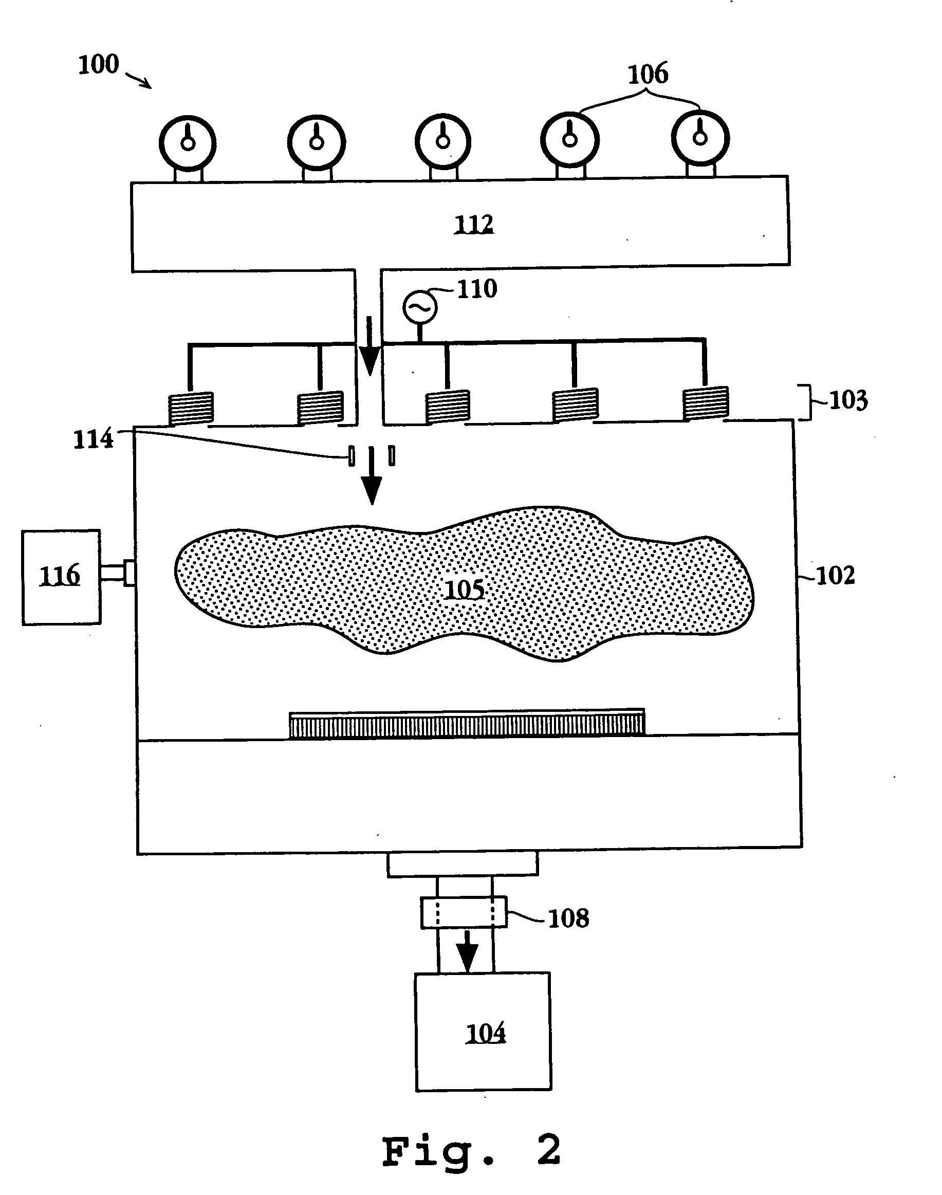 Plasma cleaning of deposition chamber residues using duo-step wafer-less auto clean method