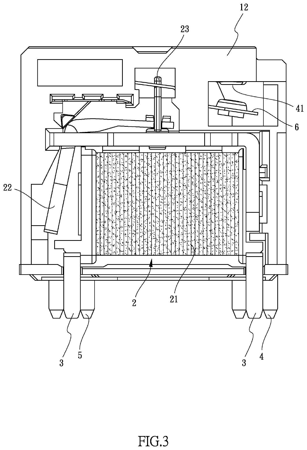 Armature of relay