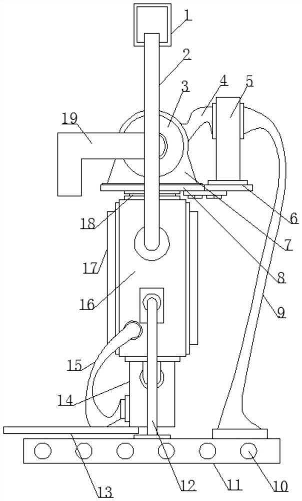 Fixing device for hoisting reinforcing steel bars for building construction