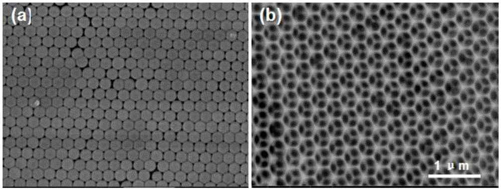 Preparation method and use of morphology-variable inorganic-organic composite inverse opal structure photonic crystal