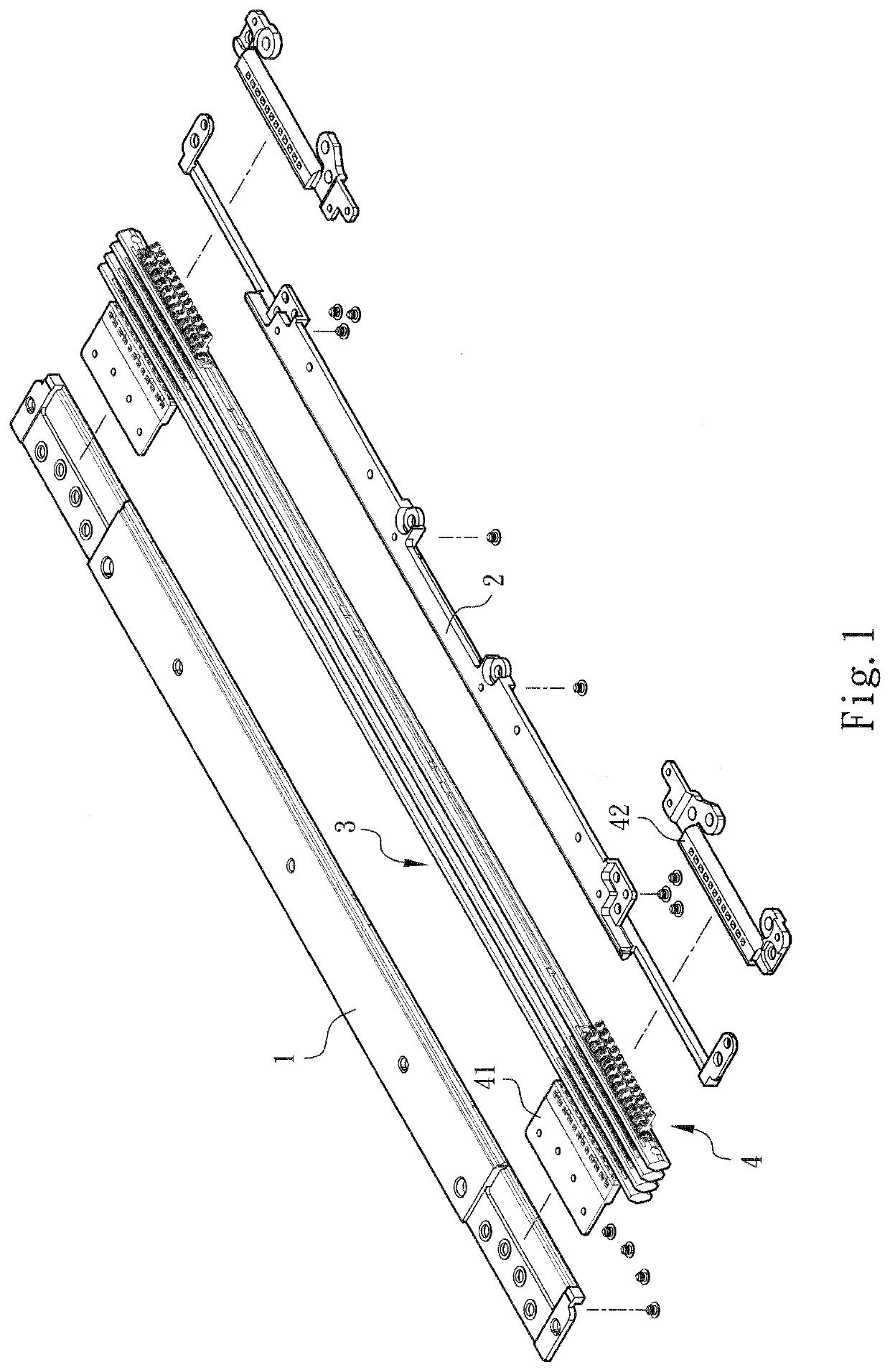 Rotary shaft link assembly structure