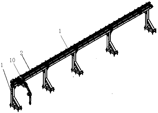 Heavily loaded robot truss