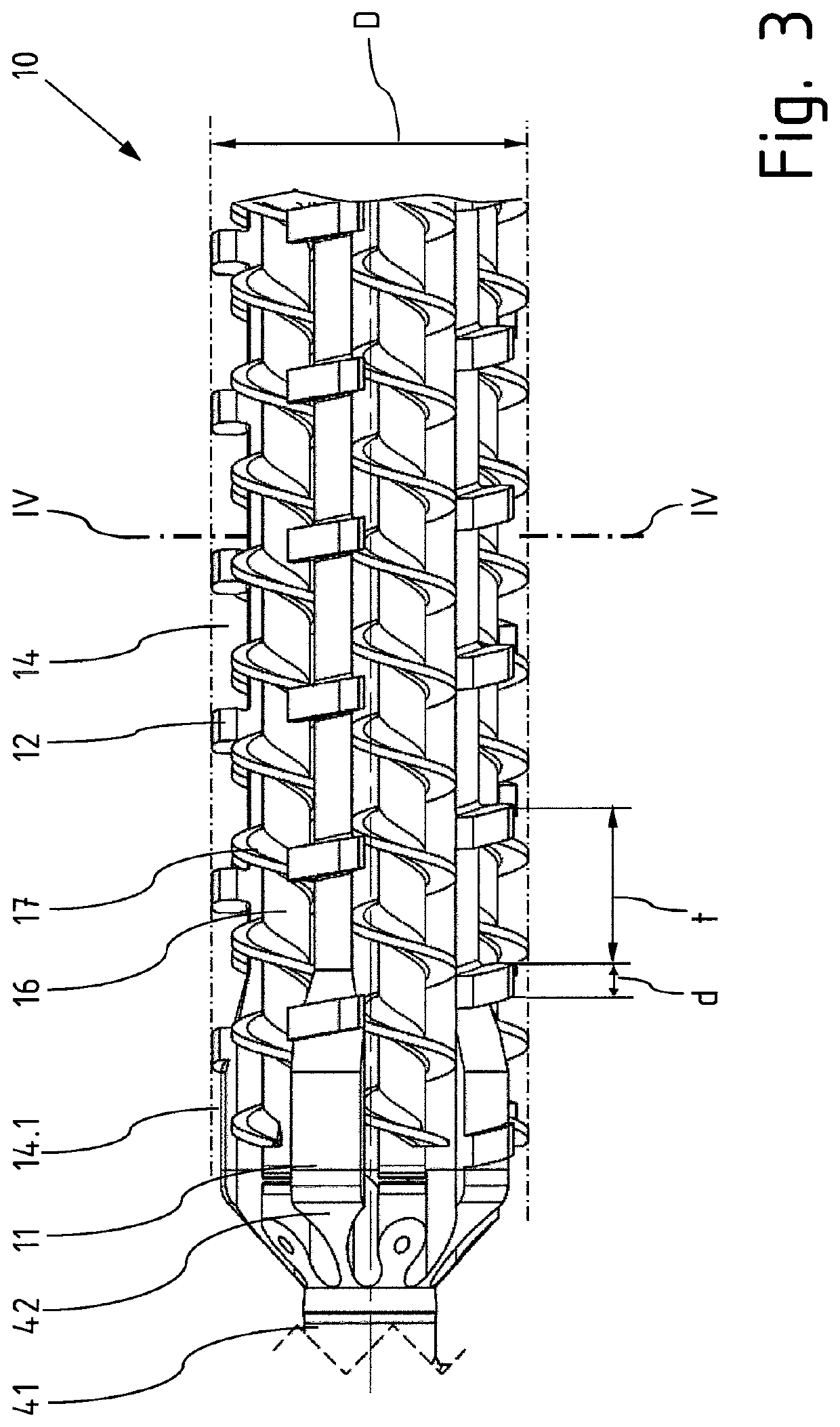 Degassing extruder having a multi-screw unit and method for degassing polymer melts therewith
