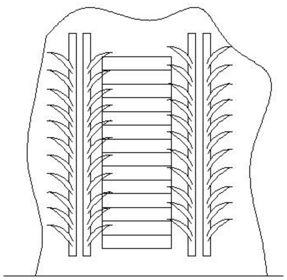 A hillside restoration device