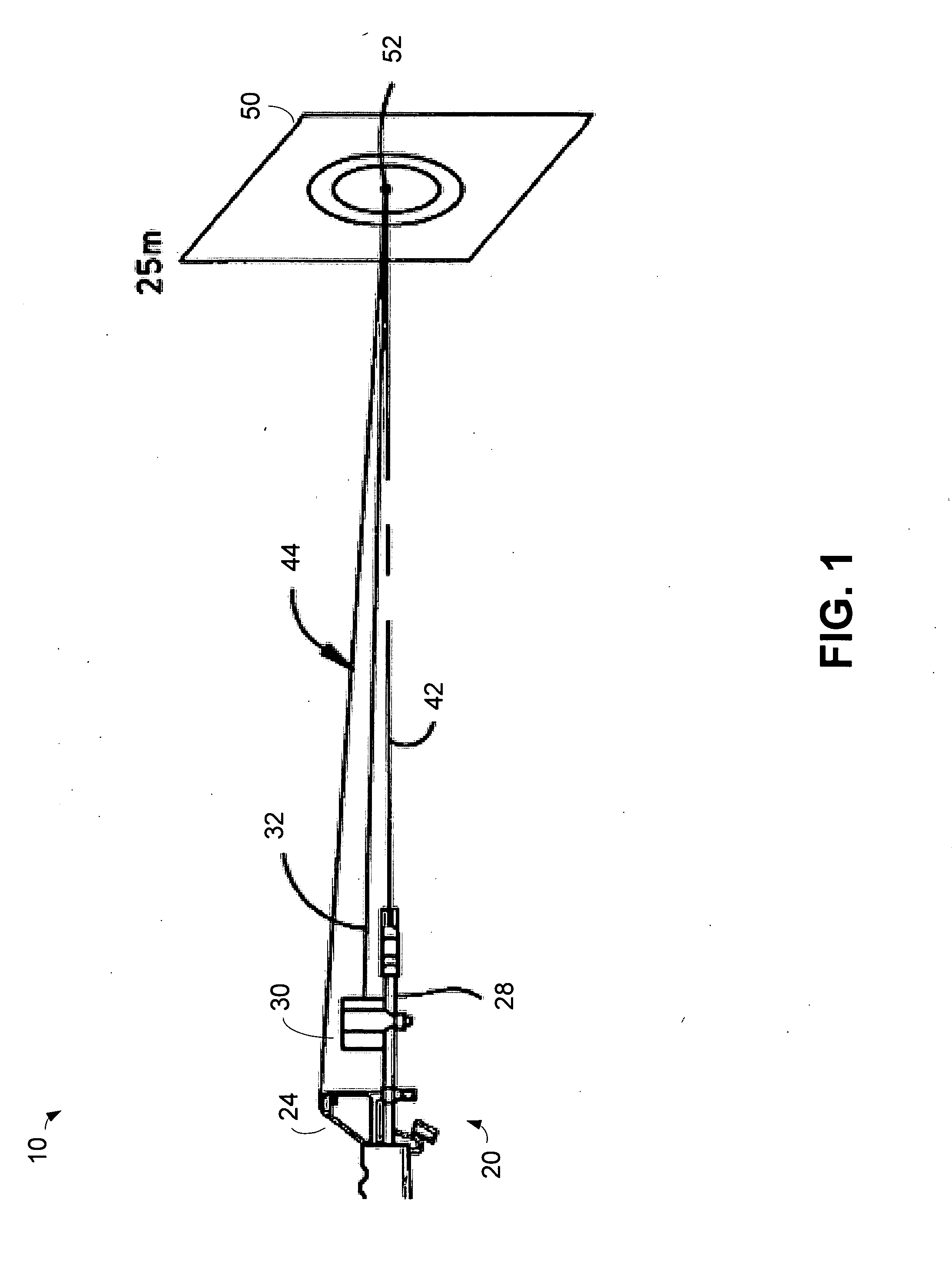 Two beam small arms transmitter