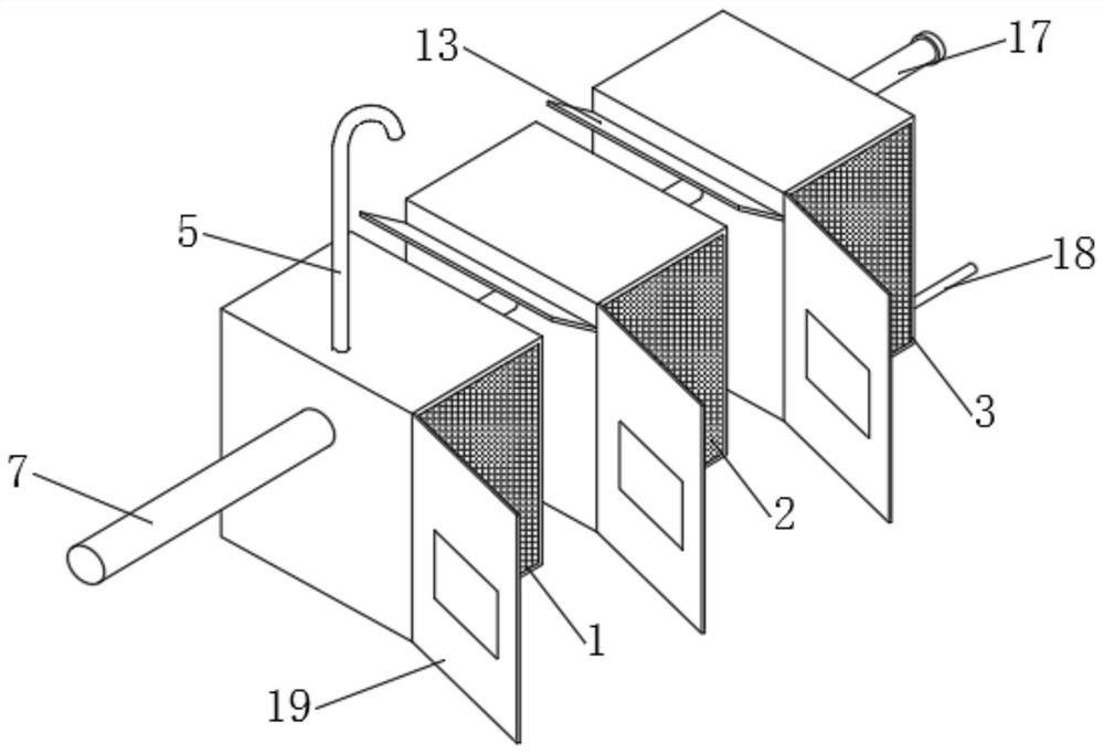 Cooperative combined action small sewage and wastewater water treatment device