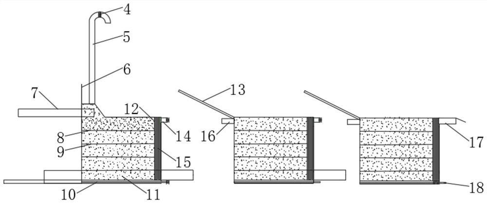 Cooperative combined action small sewage and wastewater water treatment device