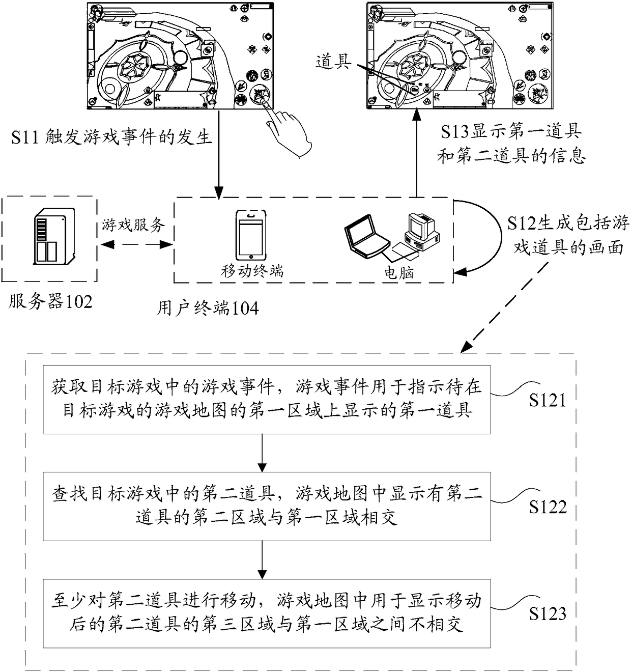 Display method and device of virtual object information, storage medium and electronic device