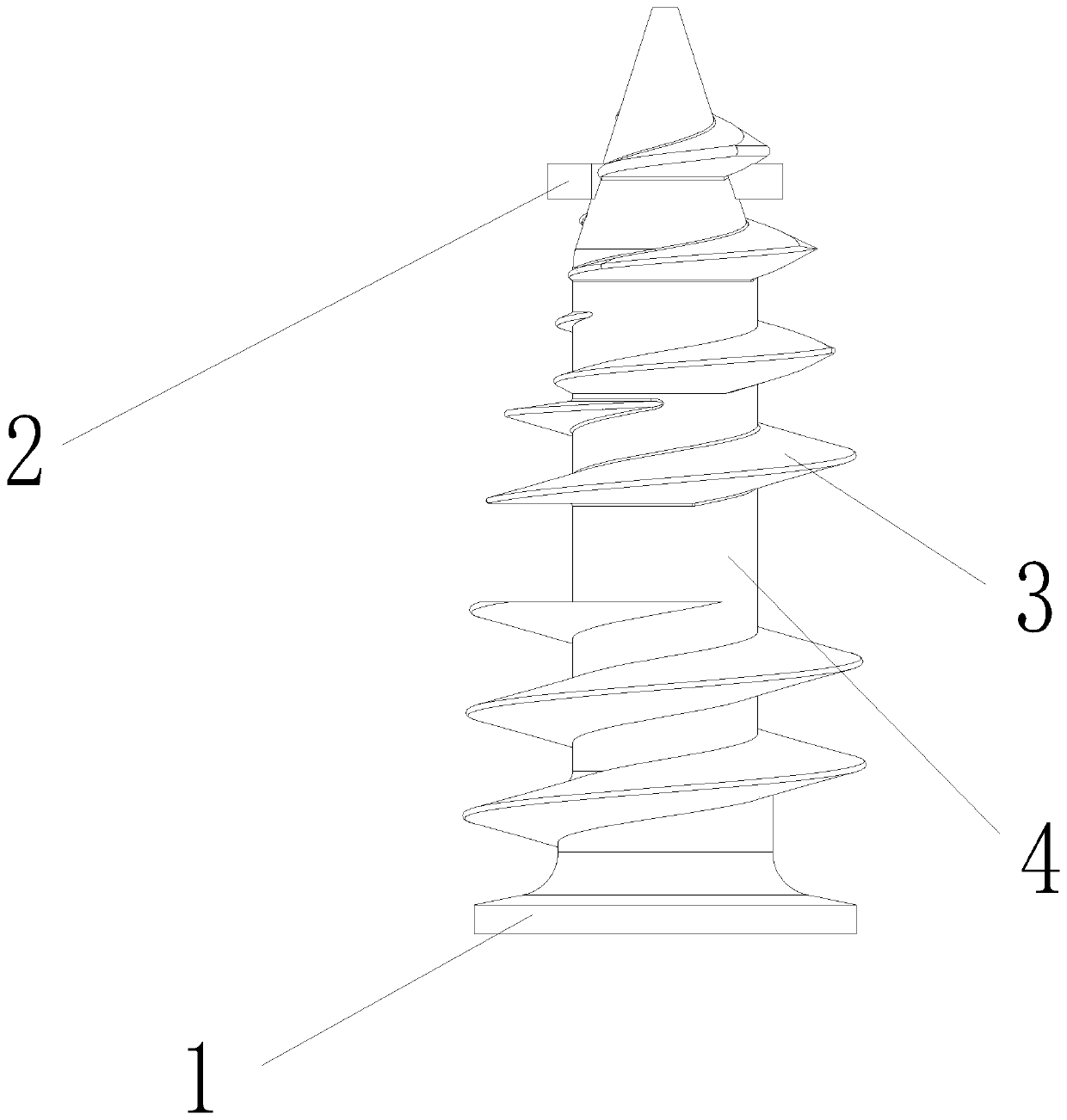 Portable lamp mounting screw