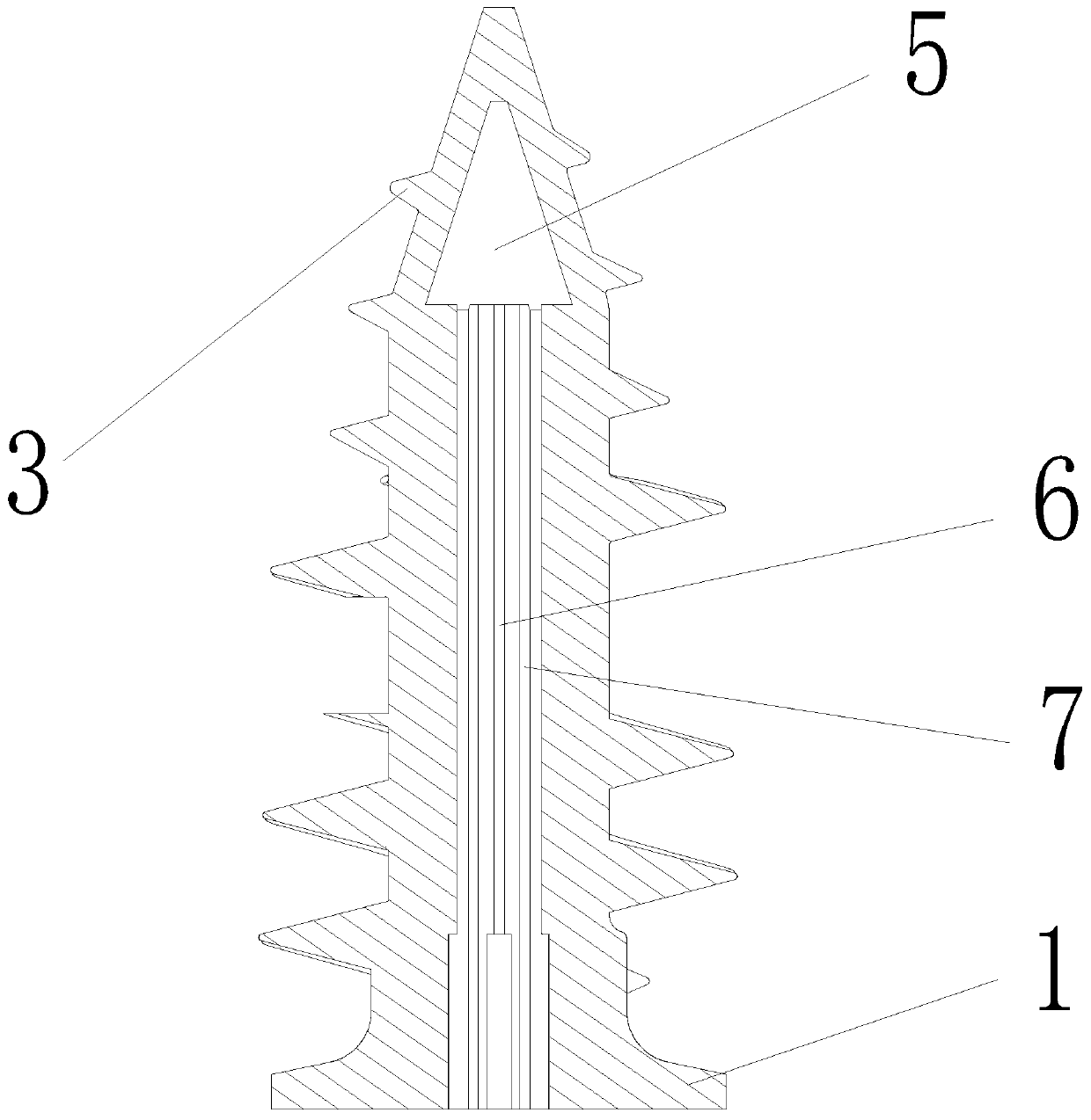 Portable lamp mounting screw