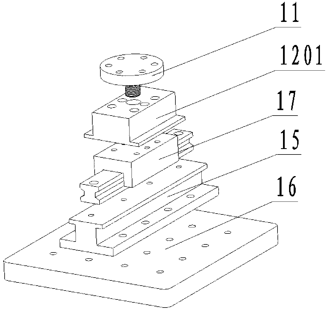 Device and method for measuring static rigidity of rolling linear guide rail pair