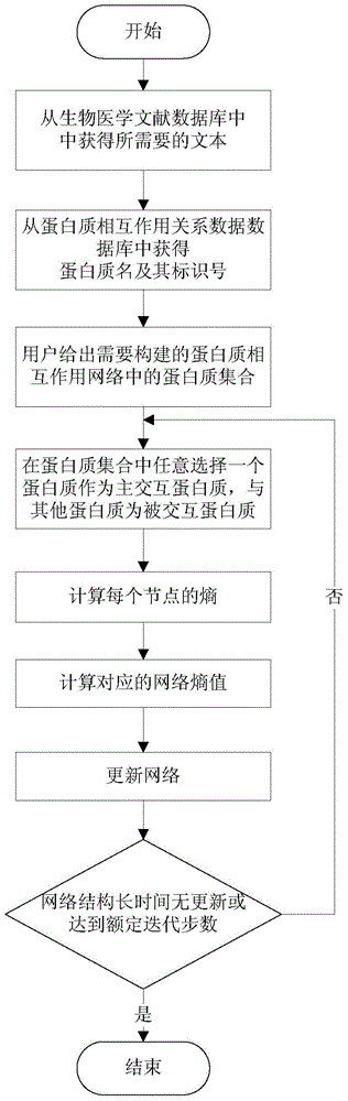 Method for establishing protein-protein interaction network by utilizing text data