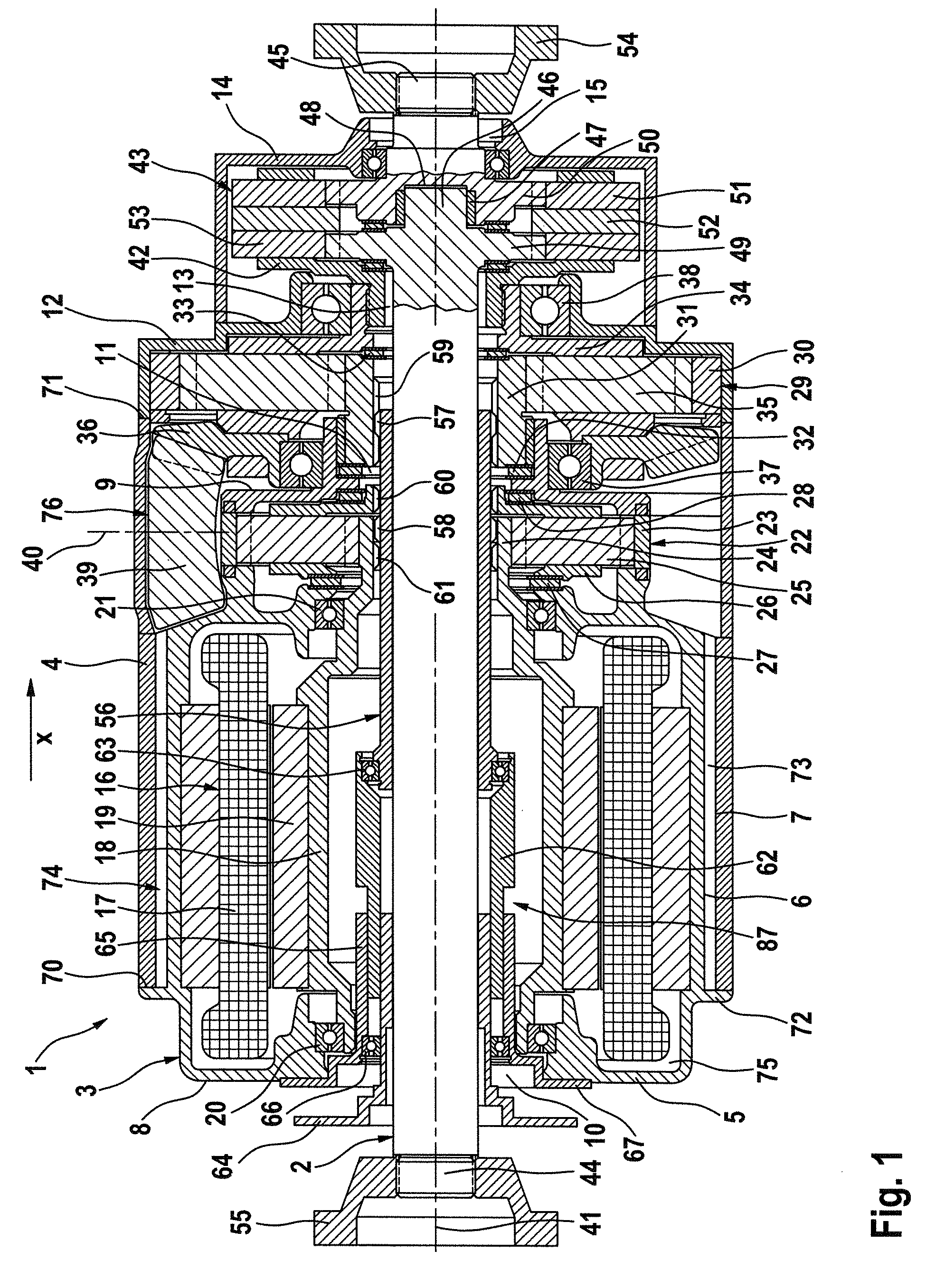 Drive system and motor vehicle having such a drive system