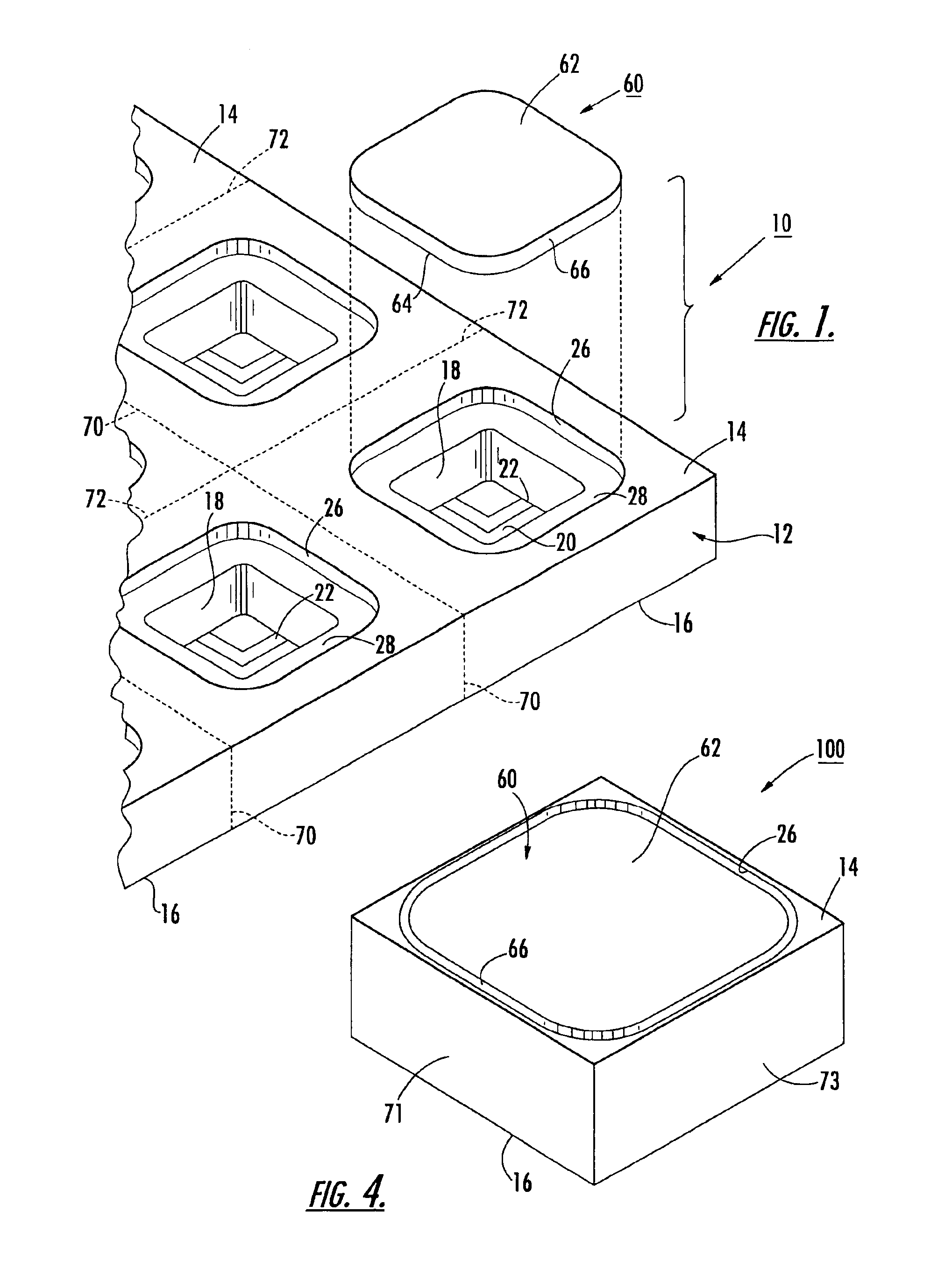 Method for array processing of surface acoustic wave devices