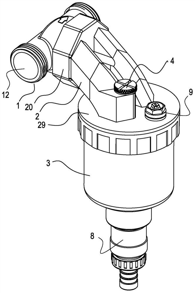 An octagonal positioning magnetic filter