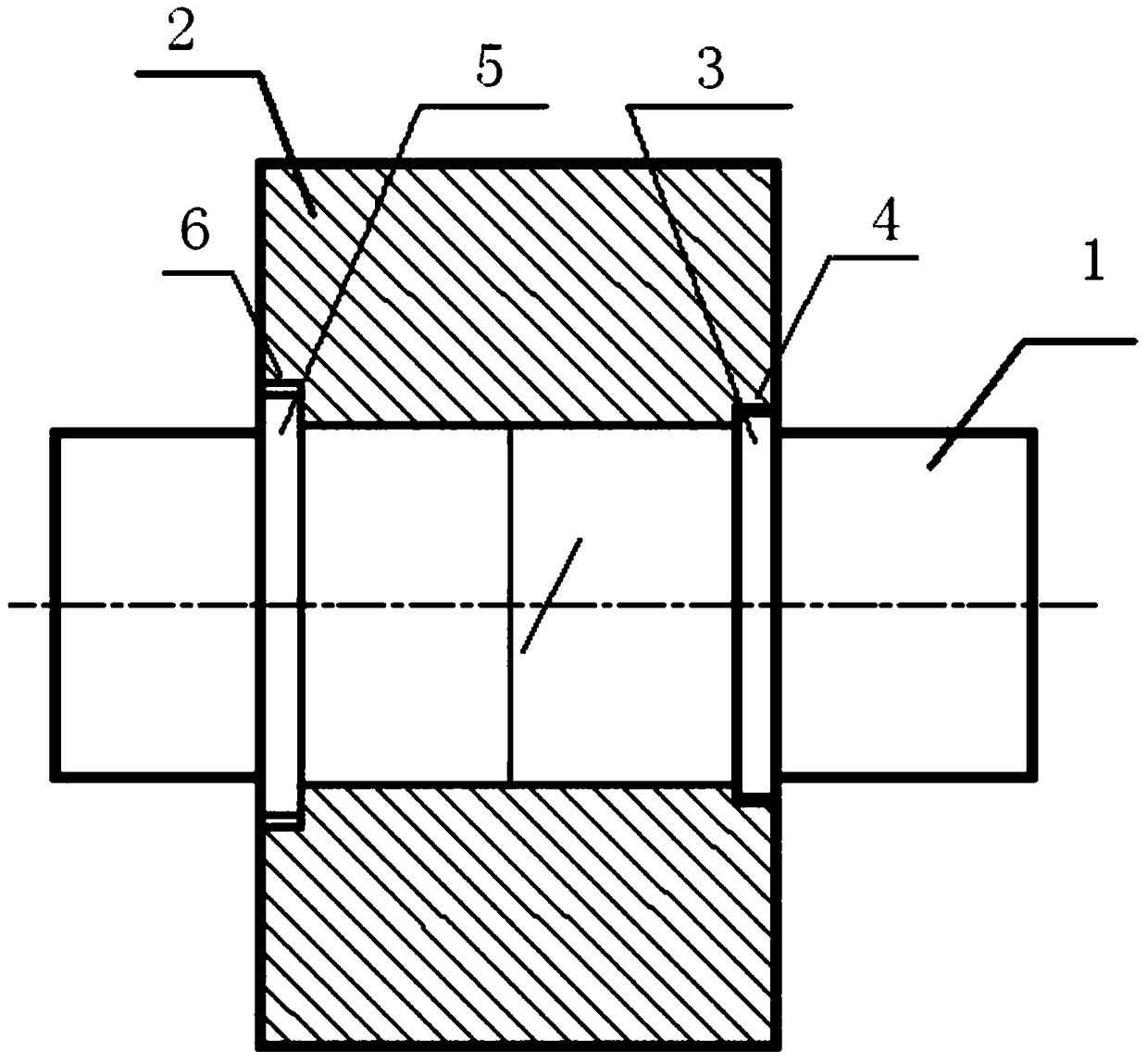 Two-way positioning small stress assembly structure and its assembly method