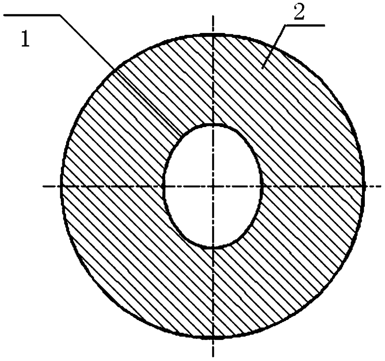 Two-way positioning small stress assembly structure and its assembly method