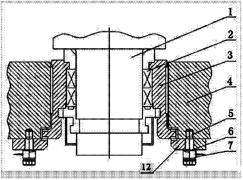 Device and method for measuring axial force of working roll of slab strip hot rolling mill