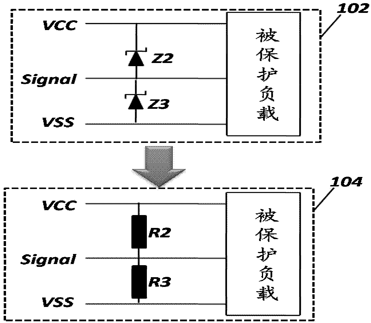 Overvoltage and overcurrent protection element and overvoltage and overcurrent protection circuit
