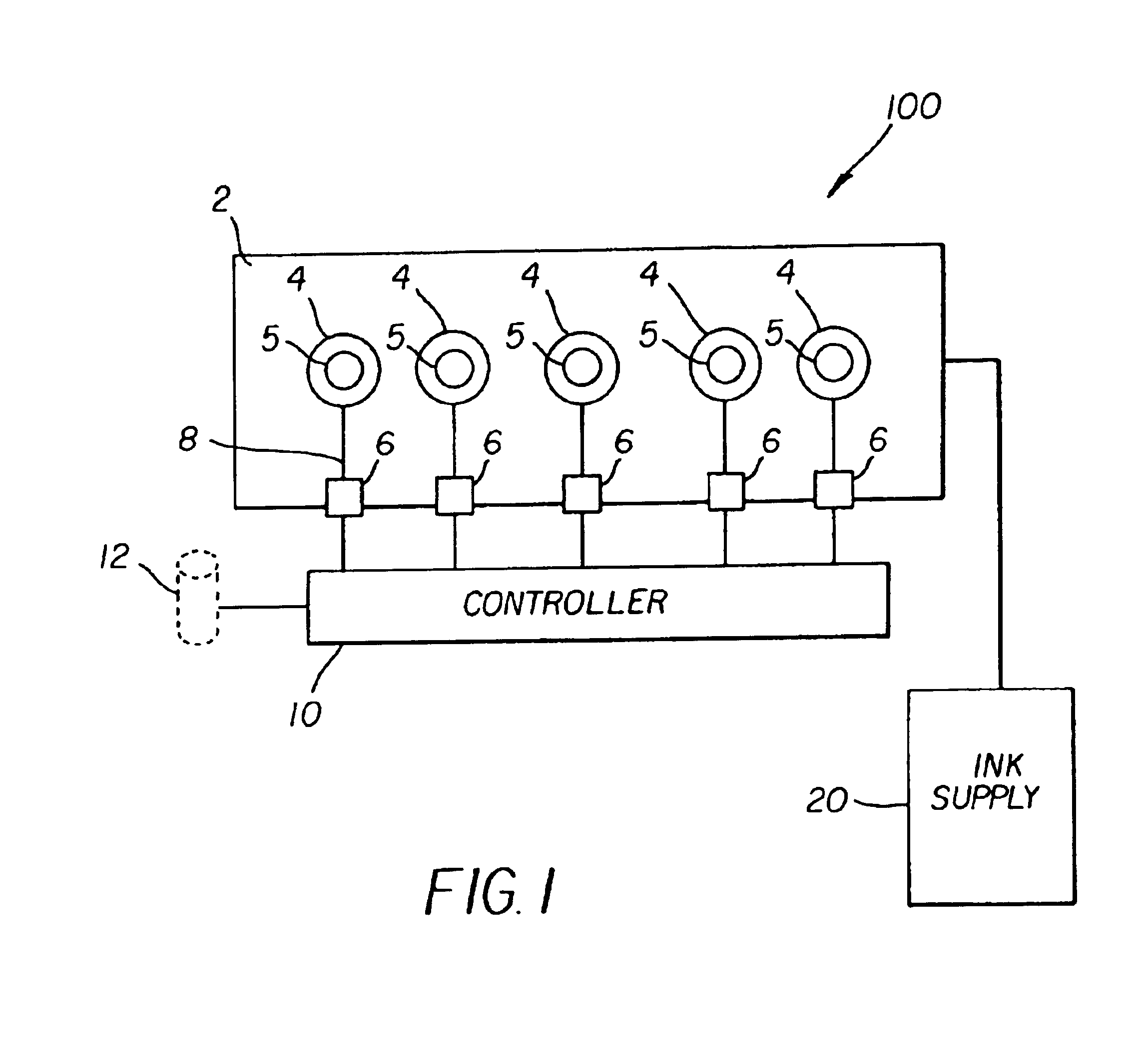 Apparatus and method for improving gas flow uniformity in a continuous stream ink jet printer