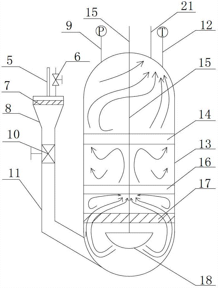 Iodine vapor distributing device with on-line iodine function