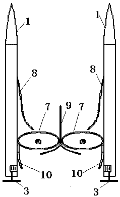 Oil-accumulating oil-absorbing vessel