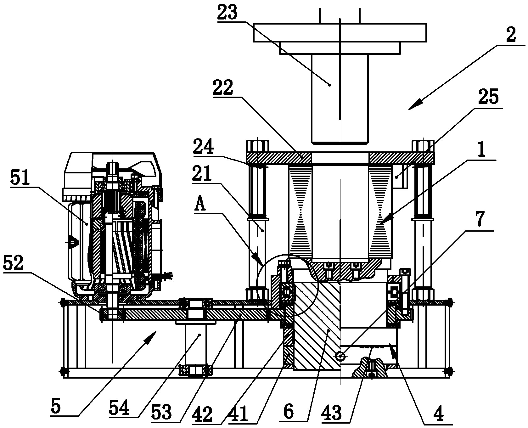 Special chamfering device for self-fastening stator core