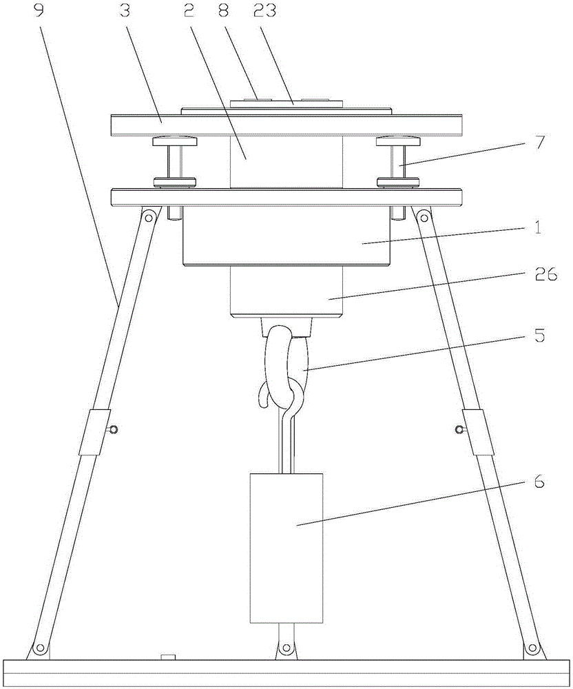 Automatic leveling device based on joint bearing and application thereof